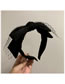 Fashion Fishnet Double Knot - Black Fishnet Double Layer Big Bow Headband