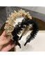 Fashion 7 Drilling Mesh Dots - Black Mesh Diamond Pleated Wide-brimmed Headband