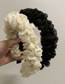 Fashion 1.0 Woven Chiffon-off-white Twist Ruched Wide Brim Headband