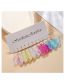 Fashion Color Acrylic Colorful Butterfly Earring Set