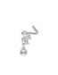 Fashion Star Pearl Stainless Steel Star Pearl Nose Studs