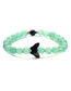 Fashion Green Aventurine + Sand Butterfly Geometric Agate Beaded Bracelet