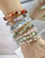 Fashion Blue Sand Irregular Geometric Jade Agate Beaded Bracelet