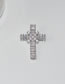 Fashion 1# Alloy Diamond Cross Brooch