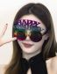 Fashion Color Colorful Round Two Letter Sunglasses