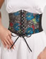 Fashion Flower Pattern (axe Girdle) Faux Leather Pattern Lace Belt Belt