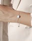 Fashion Platinum Metal Bracelet With Square Diamonds