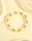Fashion Gold Geometric Gold Bead And Pearl Beaded Bracelet