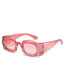 Fashion Red Pc Square Sunglasses
