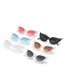 Fashion White Frame White Mercury Sheet Cat Eye Snake Sunglasses