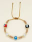 Fashion C-b220044a Pearl And Rice Bead Cylinder Eye Bracelet