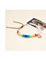 Fashion Gold Colorful Abacus Beads Pearl Beaded Heart Bracelet