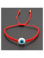 Fashion Red Red String Woven Eye Bracelet