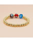 Fashion Gold Gold Bead Eye Bracelet