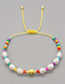 Fashion 6# Colorful Rice Bead Irregular Pearl Beaded Smiley Bracelet