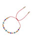 Fashion 2# Beaded Eye Bracelet With Multicolored Clay Gold Beads