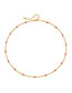 Fashion Red Copper Oil Drop Bead Bead Necklace