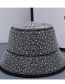 Fashion Light Luxury White Diamond Fisherman Hat - White Diamond Polyester Geometric Diamond Bucket Hat