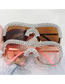 Fashion Silver Frame Light Mercury Film Pc Diamond-studded Frameless Edge-cut Sunglasses