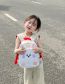 Fashion Off White Cartoon Bunny Large Capacity Children's Backpack
