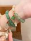 Fashion Elastic Bracelet - Green - Lotus Geometric Stone Beaded Bracelet