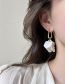 Fashion White Gold (real Gold Plating) Alloy Wrinkled Irregular Flower Earrings Earrings