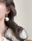 Fashion White Gold (real Gold Plating) Alloy Wrinkled Irregular Flower Earrings Earrings