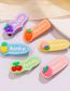 Fashion 6# Carrot [no Paper Card] Plastic Fruit Letter Oval Hair Clip