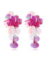 Fashion Purple Color Colorful Sequin Flower Tassel Earrings