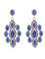 Fashion Ab Alloy Diamond Geometric Earrings
