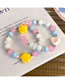 Fashion Color Geometric Glass Beaded Heart Pentagram Bracelet