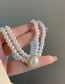 Fashion A Pearl Necklace Pearl Beaded Double Layer Necklace