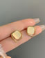 Fashion A Pair Of Ear Clips (screw Clips) Alloy Square Ear Clip Earrings