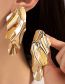 Fashion Gold Metal Geometric Irregular Stud Earrings