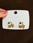 Fashion 57# Alloy Diamond Butterfly Asymmetric Earrings Stud Earrings