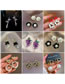 Fashion 57# Alloy Diamond Butterfly Asymmetric Earrings Stud Earrings