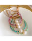 Fashion 7# Geometric Beaded Pearl Bracelet