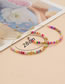 Fashion Color Multicolored Slime Beaded Cross Bracelet