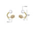 Fashion 6# Alloy Pearl Fishtail Stud Earrings