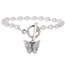 Fashion 2# Alloy Pearl Beaded Butterfly Bracelet