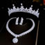 Fashion Zircon Crown Alloy Inlaid Zirconium Geometric Crown