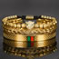 Fashion 4# Copper Inlaid Zirconium Leopard Multilayer Men's Bracelet