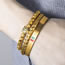 Fashion 8# Copper Inlaid Zirconium Leopard Multilayer Men's Bracelet