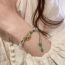 Fashion 1#bracelet-white Green Safety Lock Resin Geometric Bracelet