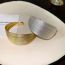 Fashion Bracelet - Silver (gold Plating) Metal Geometric Layer Cuff Bracelet
