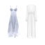 Fashion 2132 (white Robe) Satin Mesh Tunic