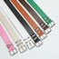 Fashion Beige Alloy Square Pin Buckle Wide Belt