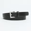 Fashion Black Alloy Square Pin Buckle Wide Belt