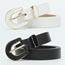 Fashion White Resin Pin Buckle Wide Belt