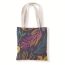 Fashion 16# Canvas Print Large Capacity Shoulder Bag